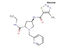 (4R)-N-ethyl-4-{[(4-methyl-1,2,3-thiadiazol-5-yl)carbonyl]amino}-1-(pyridin-2-ylmethyl)-L-prolinamide