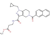 methyl N-{[1-(cyclopropylmethyl)-5-(2-naphthoyl)-4,5,6,7-tetrahydro-1H-pyrazolo[4,3-c]pyridin-3-yl]carbonyl}-beta-alaninate