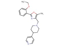 4-(1-{[2-(2-ethoxyphenyl)-5-methyl-1,3-oxazol-4-yl]methyl}-4-piperidinyl)pyridine