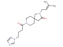 8-[4-(1H-imidazol-1-yl)butanoyl]-2-(3-methyl-2-buten-1-yl)-2,8-diazaspiro[4.5]decan-3-one