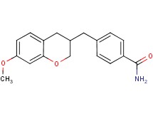 4-[(7-methoxy-3,4-dihydro-2H-chromen-3-yl)methyl]benzamide