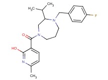 3-{[4-(4-fluorobenzyl)-3-isopropyl-1,4-diazepan-1-yl]carbonyl}-6-methyl-2-pyridinol