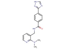 N-{[2-(dimethylamino)pyridin-3-yl]methyl}-4-(1H-1,2,4-triazol-3-yl)benzamide