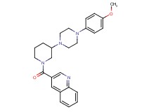3-({3-[4-(4-methoxyphenyl)-1-piperazinyl]-1-piperidinyl}carbonyl)quinoline