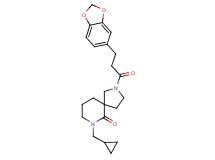 2-[3-(1,3-benzodioxol-5-yl)propanoyl]-7-(cyclopropylmethyl)-2,7-diazaspiro[4.5]decan-6-one
