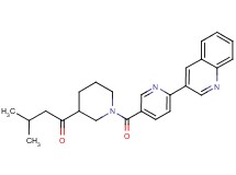 3-methyl-1-{1-[(6-quinolin-3-ylpyridin-3-yl)carbonyl]piperidin-3-yl}butan-1-one