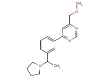 4-(methoxymethyl)-6-[3-(1-pyrrolidin-1-ylethyl)phenyl]pyrimidine