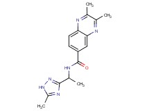 2,3-dimethyl-N-[1-(5-methyl-1H-1,2,4-triazol-3-yl)ethyl]-6-quinoxalinecarboxamide
