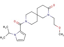 9-[(1-isopropyl-1H-pyrrol-2-yl)carbonyl]-2-(2-methoxyethyl)-2,9-diazaspiro[5.5]undecan-3-one