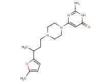 2-amino-6-{4-[3-(5-methyl-2-furyl)butyl]piperazin-1-yl}pyrimidin-4(3H)-one