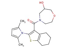 4-{[2-(2,5-dimethyl-1H-pyrrol-1-yl)-4,5,6,7-tetrahydro-1-benzothien-3-yl]carbonyl}-1,4-oxazepan-6-ol