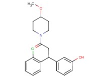 3-[1-(2-chlorophenyl)-3-(4-methoxy-1-piperidinyl)-3-oxopropyl]phenol