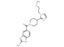 5-({4-[1-(2-methoxyethyl)-1H-imidazol-2-yl]-1-piperidinyl}carbonyl)-2-methyl-1H-benzimidazole