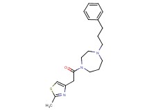 1-[(2-methyl-1,3-thiazol-4-yl)acetyl]-4-(3-phenylpropyl)-1,4-diazepane