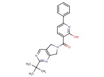 3-[(2-tert-butyl-5,7-dihydro-6H-pyrrolo[3,4-d]pyrimidin-6-yl)carbonyl]-6-phenyl-2-pyridinol