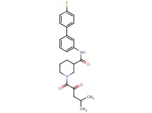 N-(4'-fluoro-3-biphenylyl)-1-(4-methyl-2-oxopentanoyl)-3-piperidinecarboxamide