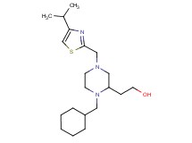2-{1-(cyclohexylmethyl)-4-[(4-isopropyl-1,3-thiazol-2-yl)methyl]-2-piperazinyl}ethanol