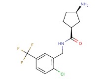(1S*,3R*)-3-amino-N-[2-chloro-5-(trifluoromethyl)benzyl]cyclopentanecarboxamide