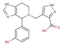 4-{[4-(3-hydroxyphenyl)-1,4,6,7-tetrahydro-5H-imidazo[4,5-c]pyridin-5-yl]methyl}-1H-pyrazole-3-carboxylic acid