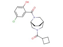4-chloro-2-{[(1S*,5R*)-3-(cyclobutylcarbonyl)-3,6-diazabicyclo[3.2.2]non-6-yl]carbonyl}phenol