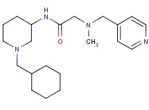 N~1~-[1-(cyclohexylmethyl)-3-piperidinyl]-N~2~-methyl-N~2~-(4-pyridinylmethyl)glycinamide