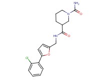N~3~-{[5-(2-chlorophenyl)-2-furyl]methyl}piperidine-1,3-dicarboxamide