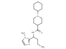 1-cyclohexyl-N-[1-(1-methyl-1H-imidazol-2-yl)butyl]-4-piperidinecarboxamide