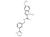5-methoxy-1-methyl-N-[3-(1H-tetrazol-5-yl)benzyl]-1H-indole-2-carboxamide