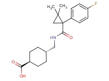 trans-4-[({[1-(4-fluorophenyl)-2,2-dimethylcyclopropyl]carbonyl}amino)methyl]cyclohexanecarboxylic acid