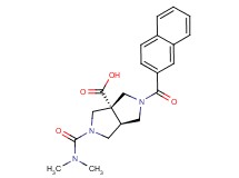 (3aS*,6aS*)-2-[(dimethylamino)carbonyl]-5-(2-naphthoyl)hexahydropyrrolo[3,4-c]pyrrole-3a(1H)-carboxylic acid