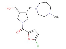 {(3R*,4R*)-1-(5-chloro-2-furoyl)-4-[(4-methyl-1,4-diazepan-1-yl)methyl]-3-pyrrolidinyl}methanol