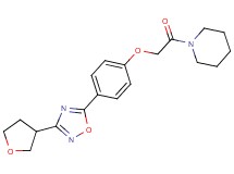 1-({4-[3-(tetrahydrofuran-3-yl)-1,2,4-oxadiazol-5-yl]phenoxy}acetyl)piperidine