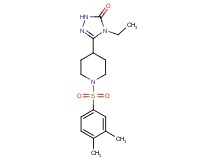 5-{1-[(3,4-dimethylphenyl)sulfonyl]piperidin-4-yl}-4-ethyl-2,4-dihydro-3H-1,2,4-triazol-3-one