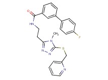 4'-fluoro-N-(2-{4-methyl-5-[(2-pyridinylmethyl)thio]-4H-1,2,4-triazol-3-yl}ethyl)-3-biphenylcarboxamide
