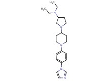N,N-diethyl-1-{1-[4-(1H-imidazol-1-yl)phenyl]piperidin-4-yl}pyrrolidin-3-amine