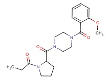 1-(2-methoxybenzoyl)-4-(1-propionylprolyl)piperazine