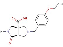(3aR*,6aS*)-5-(4-ethoxybenzyl)-1-oxohexahydropyrrolo[3,4-c]pyrrole-3a(1H)-carboxylic acid