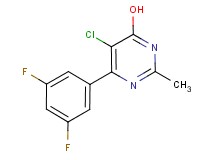 5-chloro-6-(3,5-difluorophenyl)-2-methylpyrimidin-4-ol
