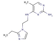 N~4~-[2-(2-ethyl-1H-imidazol-1-yl)ethyl]-5-methylpyrimidine-2,4-diamine