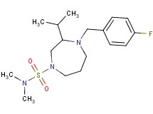 4-(4-fluorobenzyl)-3-isopropyl-N,N-dimethyl-1,4-diazepane-1-sulfonamide