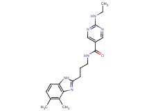 N-[3-(4,5-dimethyl-1H-benzimidazol-2-yl)propyl]-2-(ethylamino)-5-pyrimidinecarboxamide