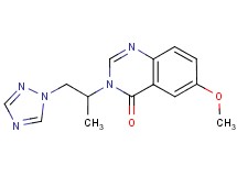 6-methoxy-3-[1-methyl-2-(1H-1,2,4-triazol-1-yl)ethyl]quinazolin-4(3H)-one