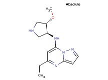5-ethyl-N-[(3S,4S)-4-methoxy-3-pyrrolidinyl]pyrazolo[1,5-a]pyrimidin-7-amine