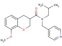 N-isobutyl-8-methoxy-N-(pyridin-4-ylmethyl)chromane-3-carboxamide