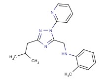 N-[(3-isobutyl-1-pyridin-2-yl-1H-1,2,4-triazol-5-yl)methyl]-2-methylaniline