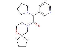 9-[3-pyridinyl(1-pyrrolidinyl)acetyl]-6-oxa-9-azaspiro[4.5]decane