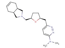 6-({1-[(3aR*,7aS*)-1,3,3a,4,7,7a-hexahydro-2H-isoindol-2-ylmethyl]pent-4-en-1-yl}oxy)-N,N-dimethylpyridazin-3-amine