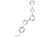 4-[1-(4-methoxyphenyl)-1H-pyrazol-4-yl]-2-[3-(1H-pyrazol-1-yl)azetidin-1-yl]pyrimidine