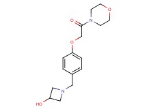 1-[4-(2-morpholin-4-yl-2-oxoethoxy)benzyl]azetidin-3-ol
