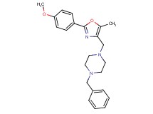 1-benzyl-4-{[2-(4-methoxyphenyl)-5-methyl-1,3-oxazol-4-yl]methyl}piperazine